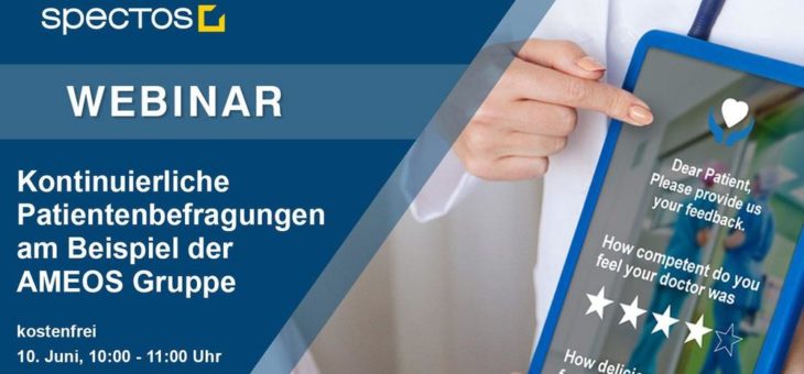 Kontinuierliche Patientenbefragungen am Beispiel der AMEOS Gruppe (Webinar | Online)