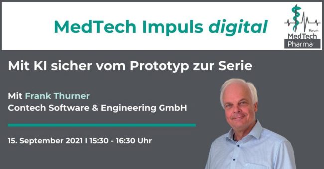 MedTech Impuls digital: Mit KI sicher vom Prototyp zur Serie (Webinar | Online)