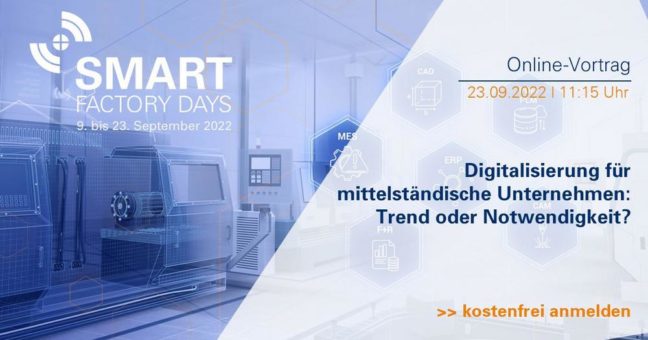 Digitalisierung für mittelständische Unternehmen: Trend oder Notwendigkeit? (Webinar | Online)