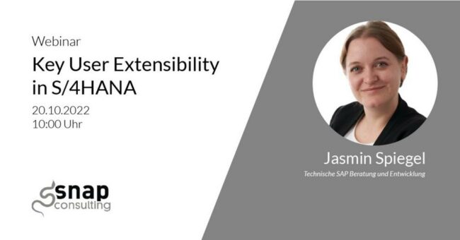 Key User Extensibility in S/4HANA (Webinar | Online)