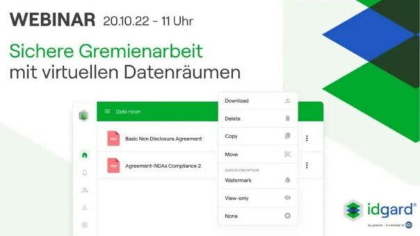 Sichere Gremienarbeit in virtuellen Datenräumen (Webinar | Online)