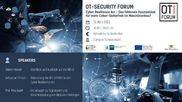 OT-Security Forum- Cyber Resilience Act (Vortrag | Freudenstadt)