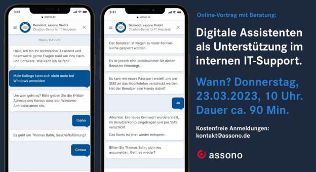 Live-Demo: Nutzen von KI-Chatbots für Unternehmen (Vortrag | Online)