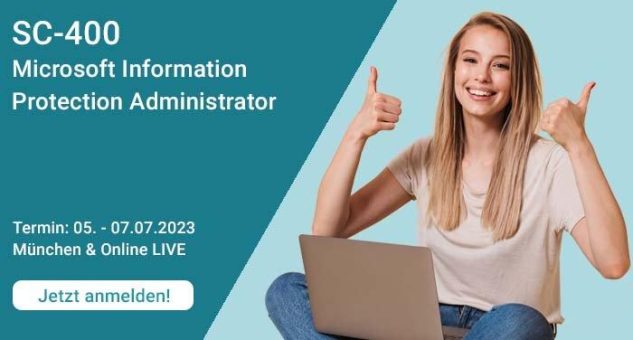 SC-400 Microsoft Information Protection Administrator (Schulung | Online)