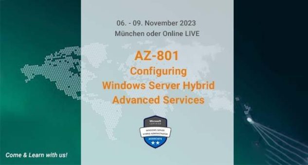 AZ-801 Configuring Windows Server Hybrid Advanced Services (Seminar | Online)