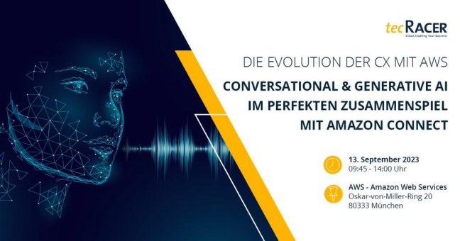 CX Innovation mit AWS: Amazon Connect und Conversational & Generative AI (Vortrag | München)