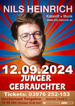 „Junger Gebrauchter“ – Kabarett mit Nils Heinrich (Unterhaltung / Freizeit | Torgelow)