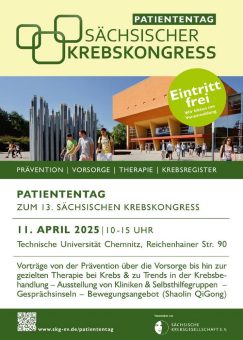 Patiententag zum Sächsischen Krebskongress (Vortrag | Chemnitz)