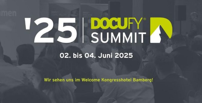 DOCUFY Summit 2025 in Bamberg vom 2. bis 4. Juni 2025 (Konferenz | Bamberg)