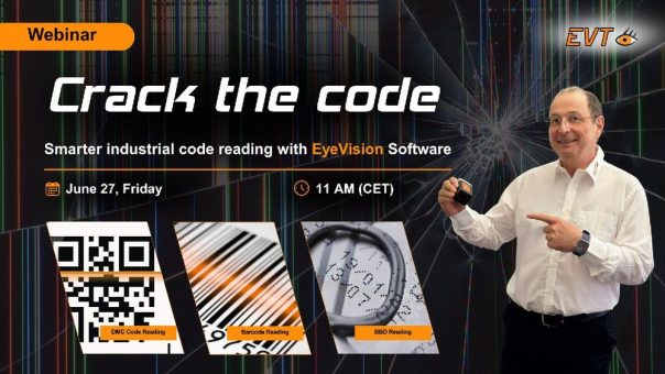 Den Code knacken- intelligent industriellen Code lesen mit der Eye Vision Software (Webinar | Online)