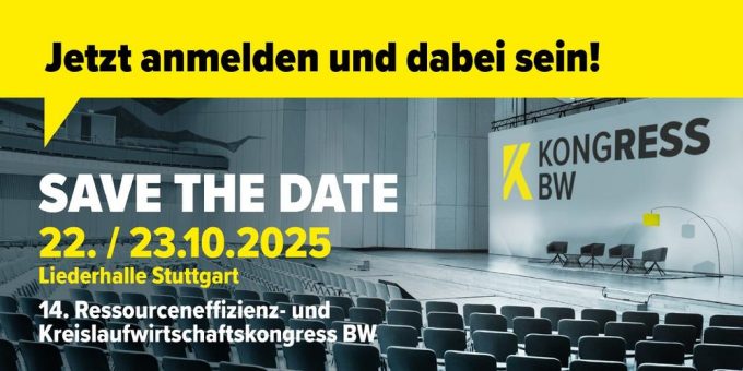 KONGRESS BW | 14. Ressourceneffizienz- und Kreislaufwirtschaftskongress (Kongress | Stuttgart)