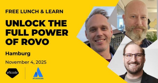 Free Lunch & Learn: Unlock the full power of Atlassian Rovo (Seminar | Hamburg)