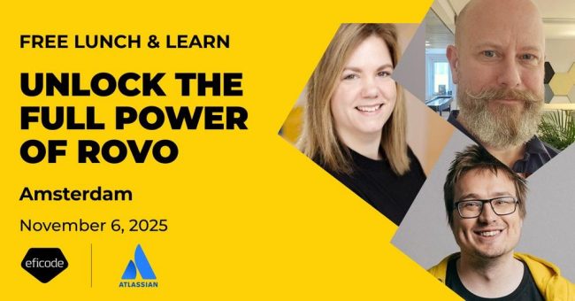 Free Atlassian Rovo Luch & Learn (Seminar | Amsterdam)
