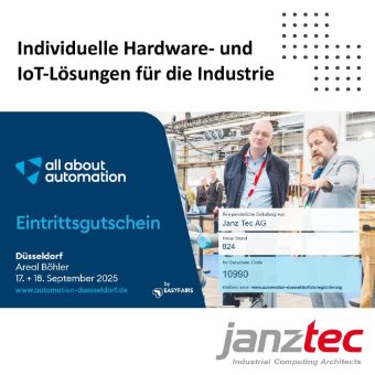 Janz Tec auf der all about automation in Düsseldorf (Messe | Düsseldorf)