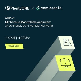 Thema Mit KI neue Marktplätze anbinden: 3x schneller, 60 % weniger Aufwand (Webinar | Online)