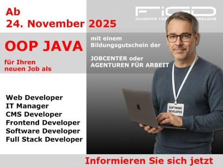 Mit OOP Java zum Softwareentwickler – flexibel starten (Schulung | Online)