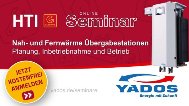 Online-Seminar | Nah- und Fernwärme-Übergabestationen – Planung, Inbetriebnahme und Betrieb (Webinar | Online)