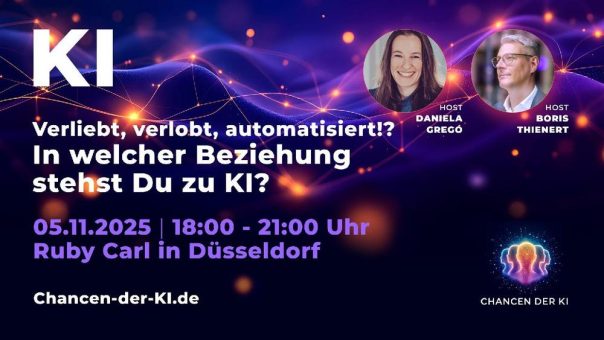 Verliebt, verlobt, automatisiert!? – In welcher Beziehung stehst Du zu KI? (Networking | Düsseldorf)