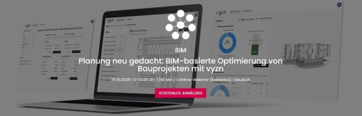 Planung neu gedacht: BIM-basierte Optimierung von Bauprojekten mit vyzn (Webinar | Online)