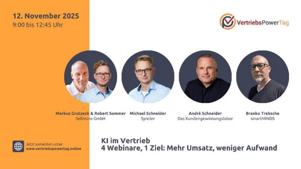 VertriebsPowerTag – KI als „unfairer“ Wettbewerbsvorteil im Vertrieb (Webinar | Online)