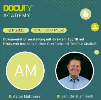 Webinar: Effiziente Technische Dokumentation mit direktem Zugriff auf PLM-Daten (Webinar | Online)
