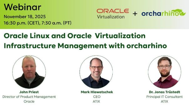 Oracle Linux and Oracle Virtualization Infrastructure Management with orcharhino (Webinar | Online)