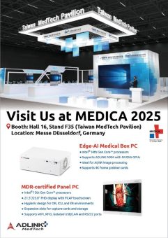 Visit ADLINK Technology at MEDICA 2025 – Taiwan MedTech Pavilion (Messe | Düsseldorf)