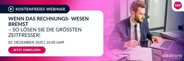 Wenn das Rechnungswesen bremst – so lösen Sie die größten Zeitfresser! (Webinar | Online)