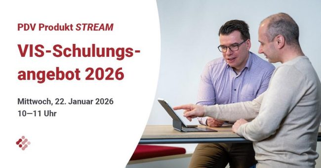PDV Produkt Stream: VIS-Schulungsangebote 2026 (Webinar | Online)