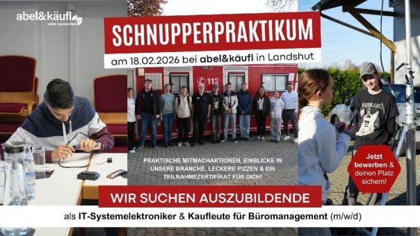 Schnupperpraktikum bei abel&käufl am 18.02.2026 (Vortrag | Landshut)