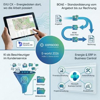 E-world 2026: conscoo zeigt integrierte IT für die Energiewirtschaft (Messe | Essen)