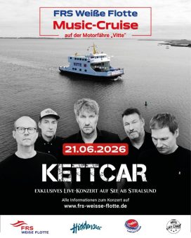 Konzert mit „Kettcar“ am 21. Juni auf der Motorfähre Vitte ab Stralsund (Unterhaltung / Freizeit | Stralsund)