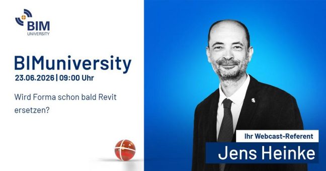BIMuniversity 2026: Vortrag „Wird Forma schon bald Revit ersetzen?“ (Webinar | Online)