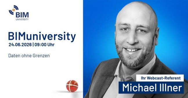 BIMuniversity 2026: Vortrag „Daten ohne Grenzen“ (Webinar | Online)