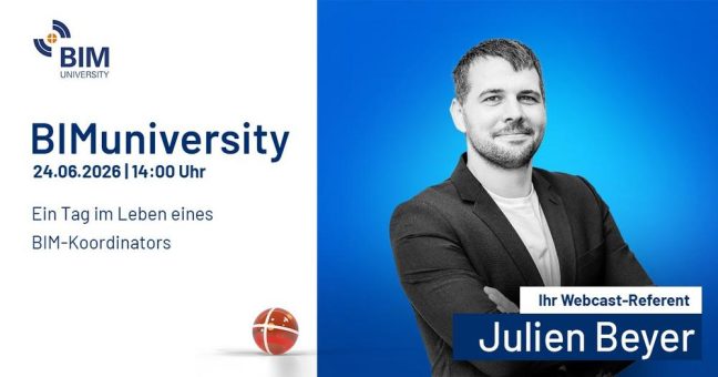 BIMuniversity 2026: Vortrag „Ein Tag im Leben eines BIM-Koordinators“ (Webinar | Online)