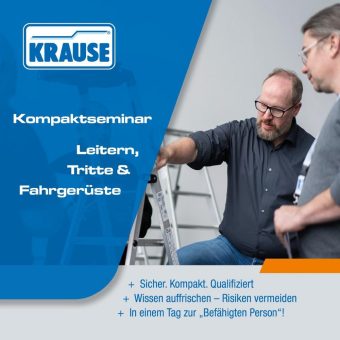 KompaktSeminar: Leitern, Tritte und Fahrgerüste (10586) (Seminar | Gera)