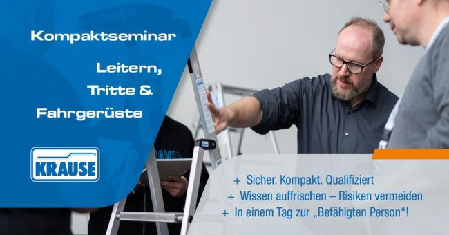 KompaktSeminar: Leitern, Tritte und Fahrgerüste (10675) (Seminar | Geislingen an der Steige)