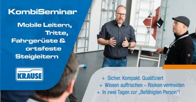 KombiSeminar: Mobile Leitern, Tritte, Fahrgerüste & Ortsfeste Steigleitern (10663) (Seminar | Alsfeld)