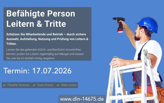 Befähigte Person Leitern & Tritte (Schulung | Online)