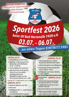 Sportfest des SV Bad Herrenalb vom 3. Juli – 6. Juli (Unterhaltung / Freizeit | Bad Herrenalb)