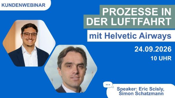 Prozesse in der Luftfahrt: Wie Helvetic Airways Compliance, Sicherheit und Effizienz zusammenbringt (Webinar | Online)