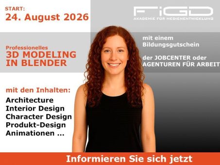 3D Modeling in Blender: Kreative Karriere mit 100 % Förderung durch den Bildungsgutschein (Schulung | Berlin)