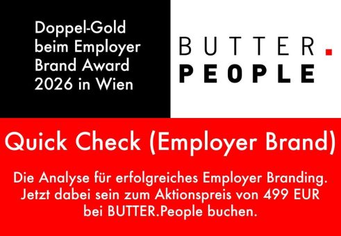 BUTTER People – Quick Check – Employer Brand – SEMINAR (Seminar | Düsseldorf)