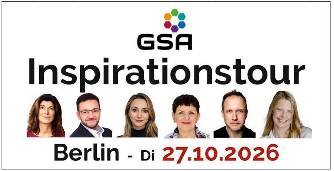 GSA-Inspirationstour – 6 Redner:innen je 10 Min. in  BERLIN (Networking | Berlin)
